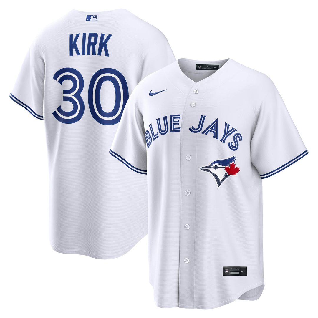 Toronto Blue Jays Nike Alejandro Kirk Home Replica Baseball Jersey - White