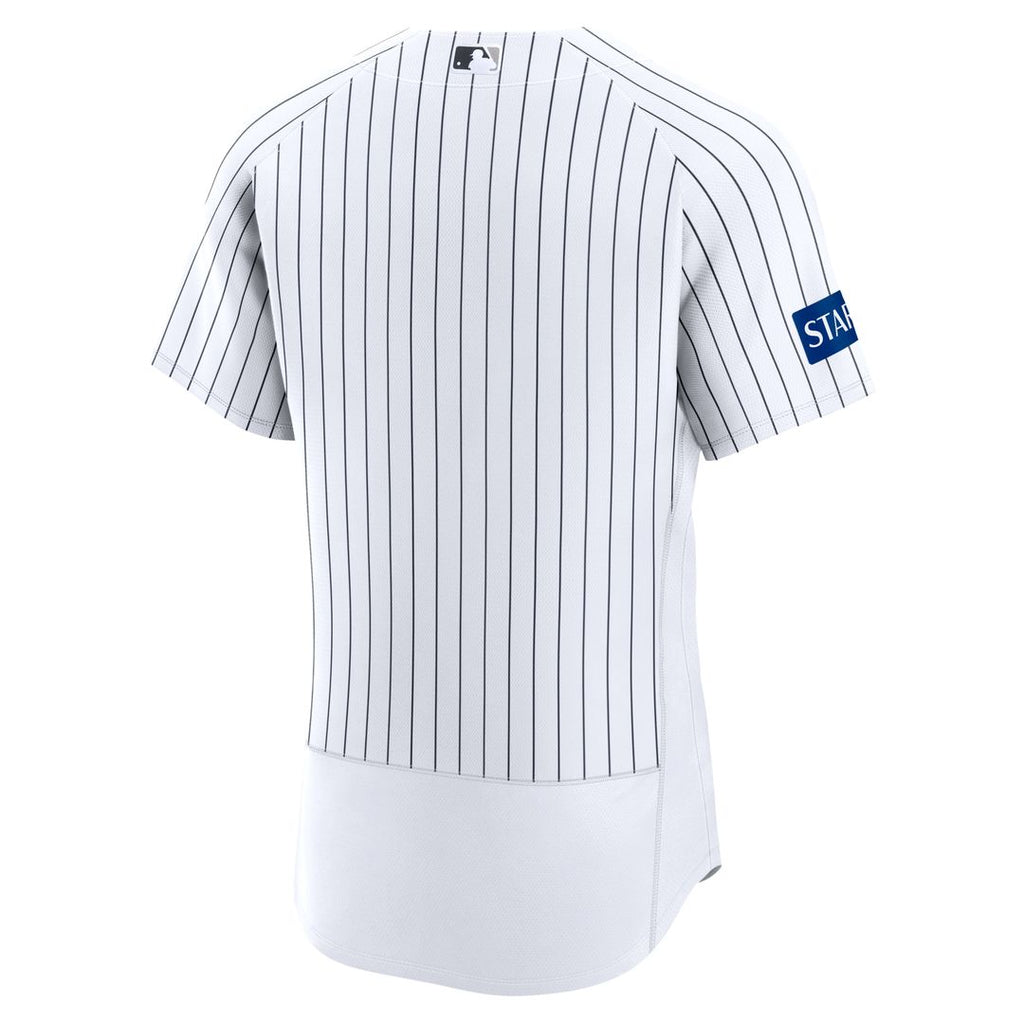 New York Yankees Nike Home Sponsor Patch Authentic Baseball Jersey - White