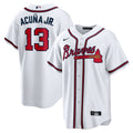 Atlanta Braves Nike Ronald Acuna Jr. Home Replica Player Name Baseball Jersey - White