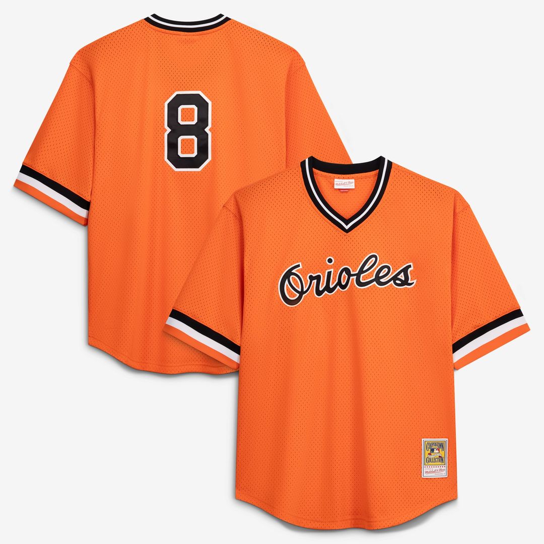 Baltimore Orioles Profile Cal Ripken Jr. Big & Tall Cooperstown Collection Mesh Batting Practice Baseball Jersey - Orange