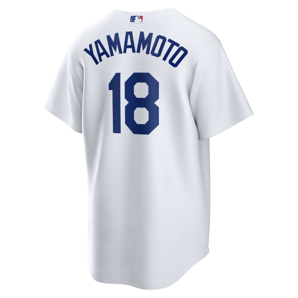 Los Angeles Dodgers Nike Yoshinobu Yamamoto Home Replica Baseball Jersey - White