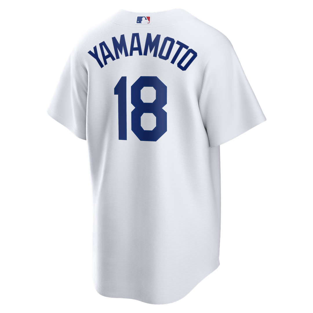 Los Angeles Dodgers Nike Yoshinobu Yamamoto Home Replica Baseball Jersey - White