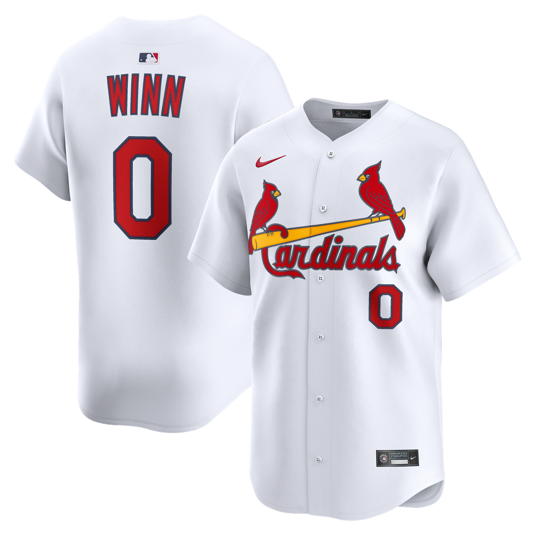 St. Louis Cardinals Nike Masyn Winn Home Limited Baseball Jersey - White