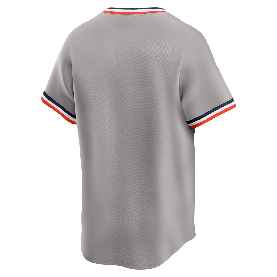 Detroit Tigers Nike Cooperstown Collection Limited Baseball Jersey - Gray
