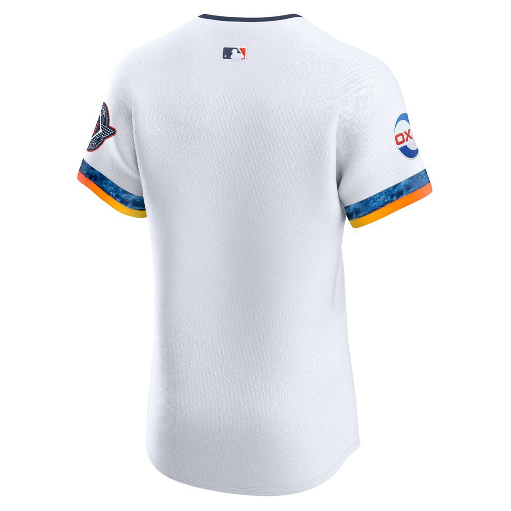 Houston Astros Nike 2025 City Connect Elite Baseball Jersey - White