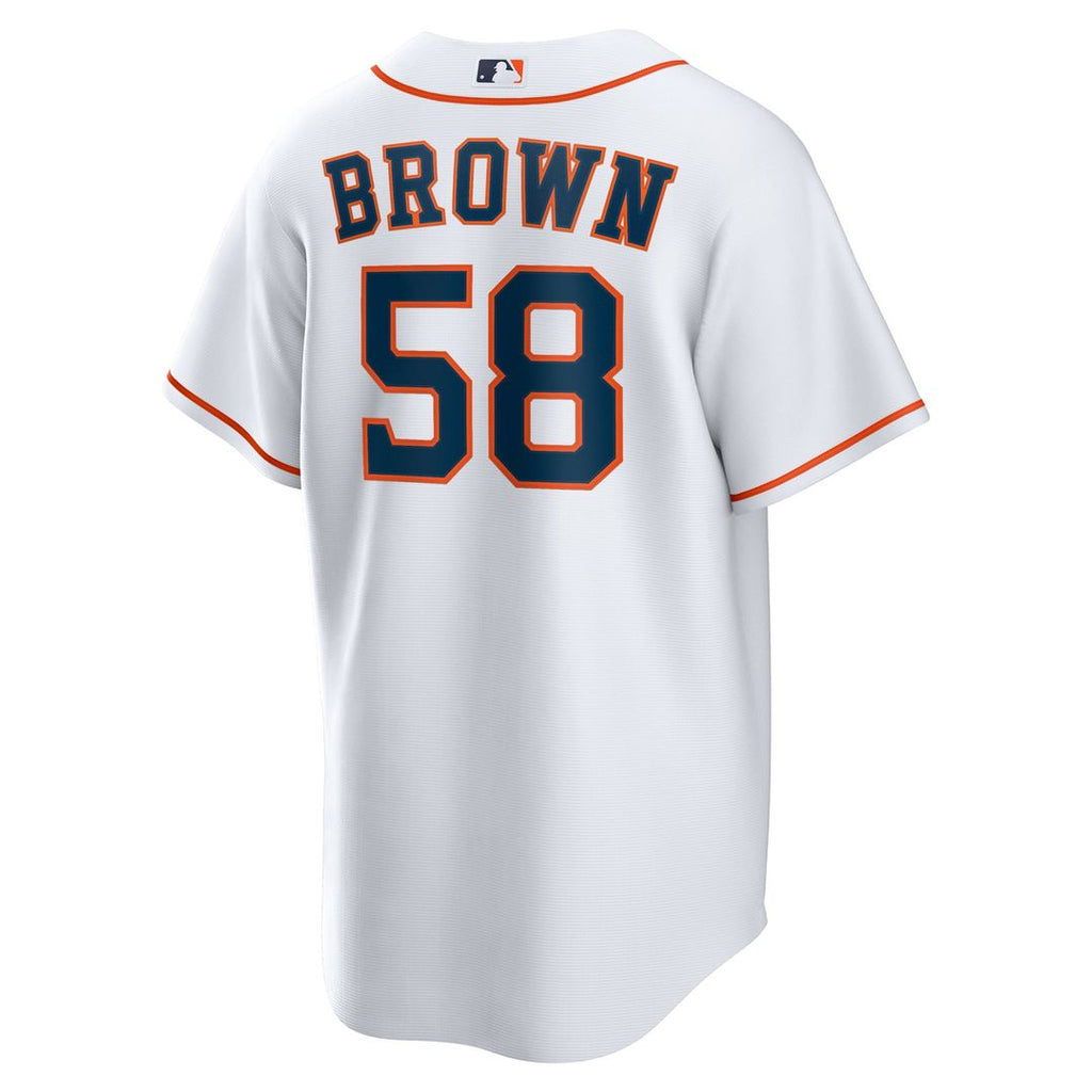 Houston Astros Nike Hunter Brown Home Replica Baseball Jersey - White