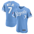 Kansas City Royals Nike Bobby Witt Jr. Alternate Authentic Sponsor Patch Baseball Jersey - Light Blue