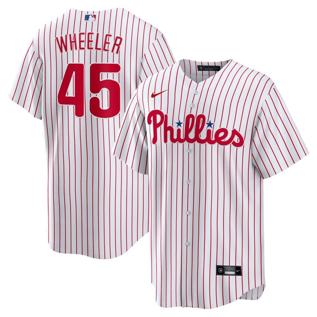 Philadelphia Phillies Nike Zack Wheeler Home Replica Baseball Jersey - White