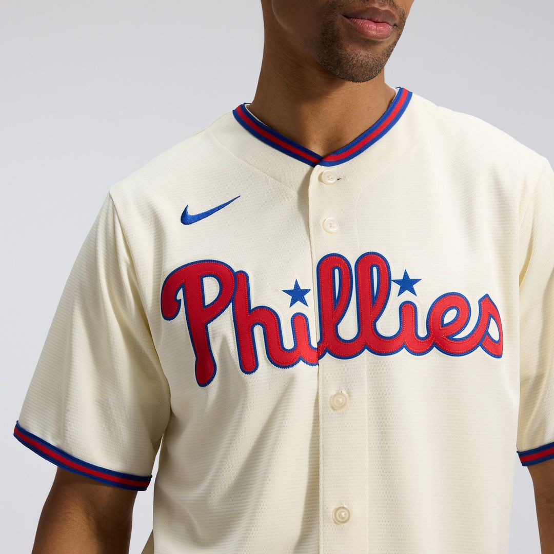 Philadelphia Phillies Nike Alternate Replica Baseball Jersey - Cream
