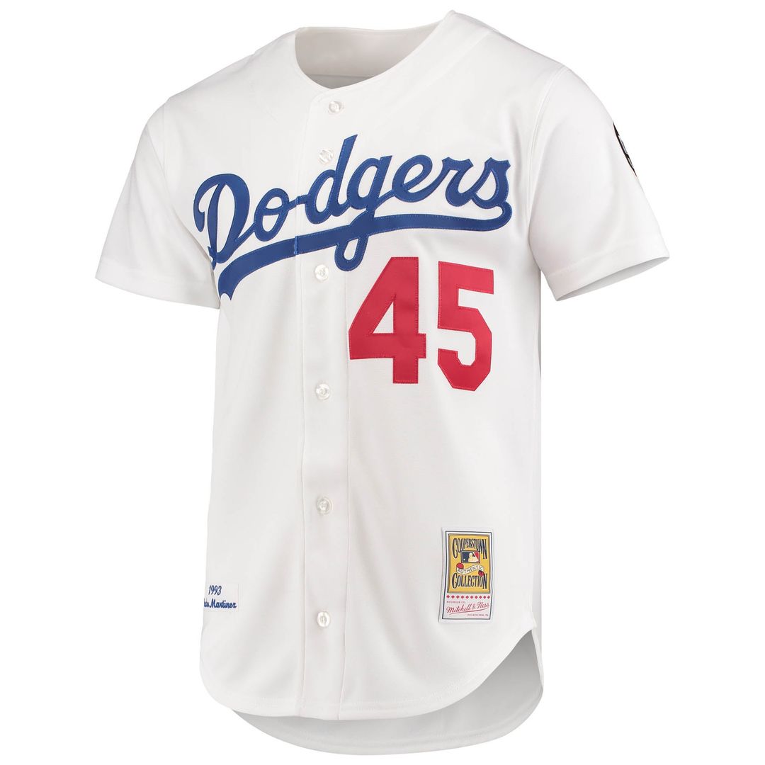 Los Angeles Dodgers Mitchell & Ness Pedro Martinez 1993 Cooperstown Collection Home Authentic Baseball Jersey - White