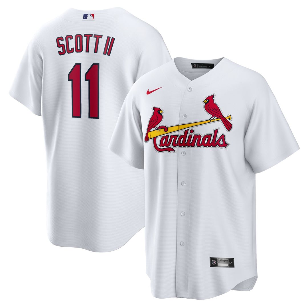St. Louis Cardinals Nike Victor Scott II Home Replica Baseball Jersey - White