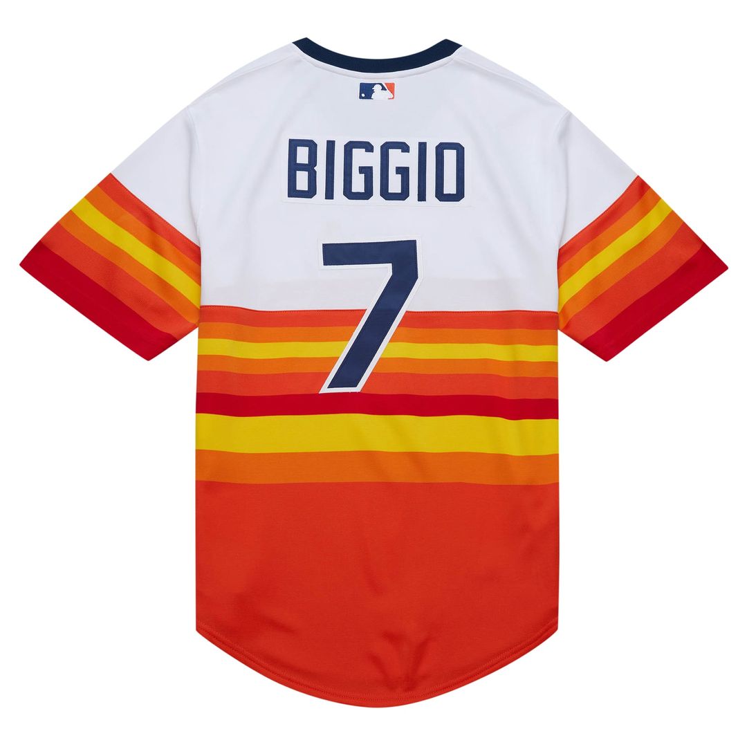 Houston Astros Mitchell & Ness Craig Biggio 2004 Cooperstown Collection Authentic Throwback Baseball Jersey - White