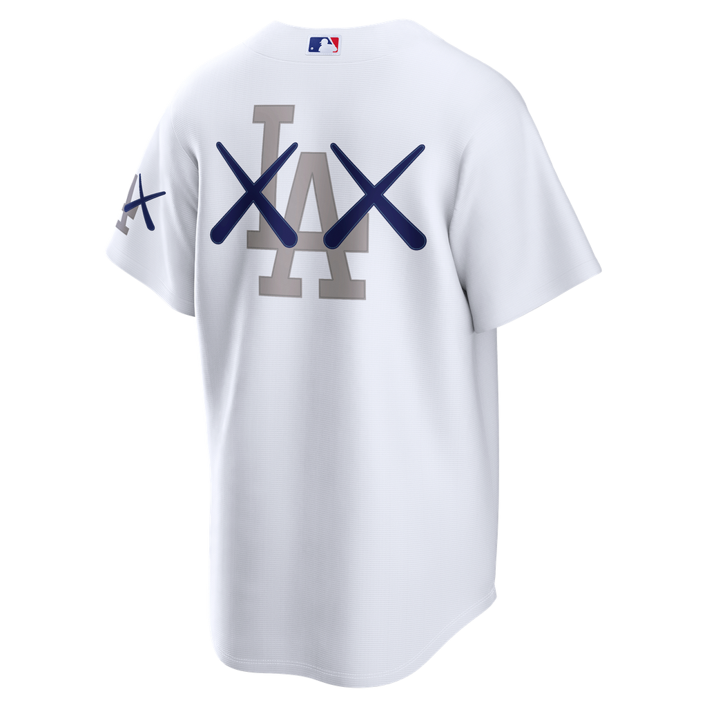 Los Angeles Dodgers Nike x KAWS White Stadium Baseball Jersey