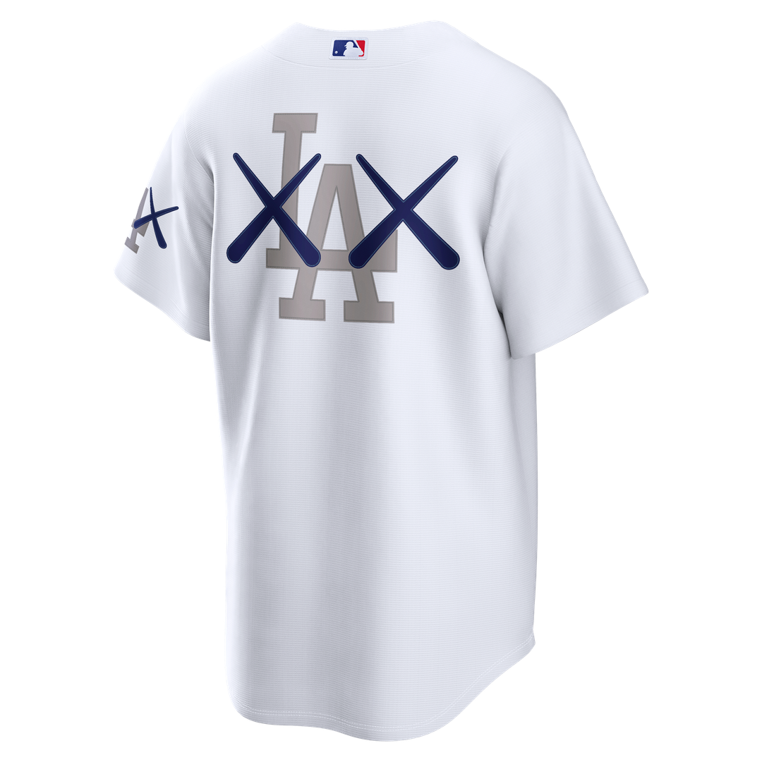 Los Angeles Dodgers Nike x KAWS White Stadium Baseball Jersey