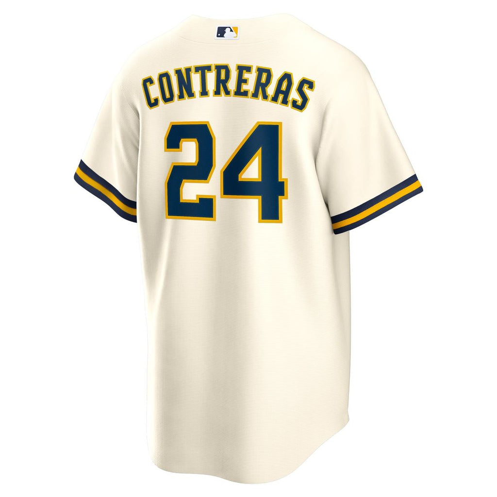 Milwaukee Brewers Nike William Contreras Home Replica Baseball Jersey - Cream