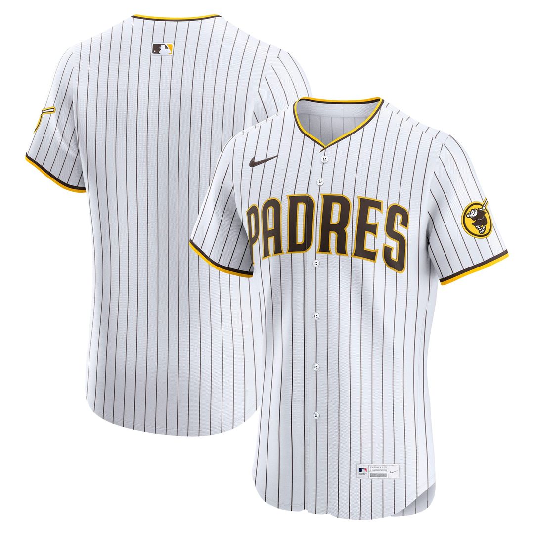 San Diego Padres Nike Home Elite Baseball Jersey - White
