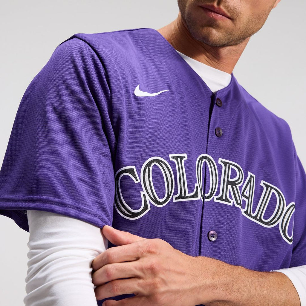 Colorado Rockies Nike Alternate Replica Team Baseball Jersey - Purple