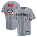 Minnesota Twins Nike Fourth of July Joe Ryan USA 250 Stadium Baseball Jersey - Gray