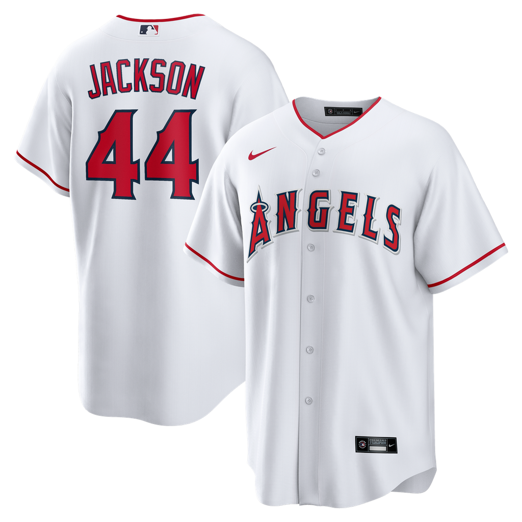 Los Angeles Angels Nike Reggie Jackson Home Retired Player Replica Baseball Jersey - White