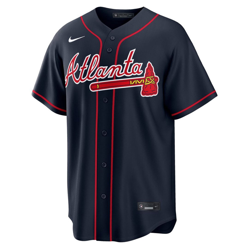 Atlanta Braves Nike Austin Riley Alternate Replica Baseball Jersey - Navy
