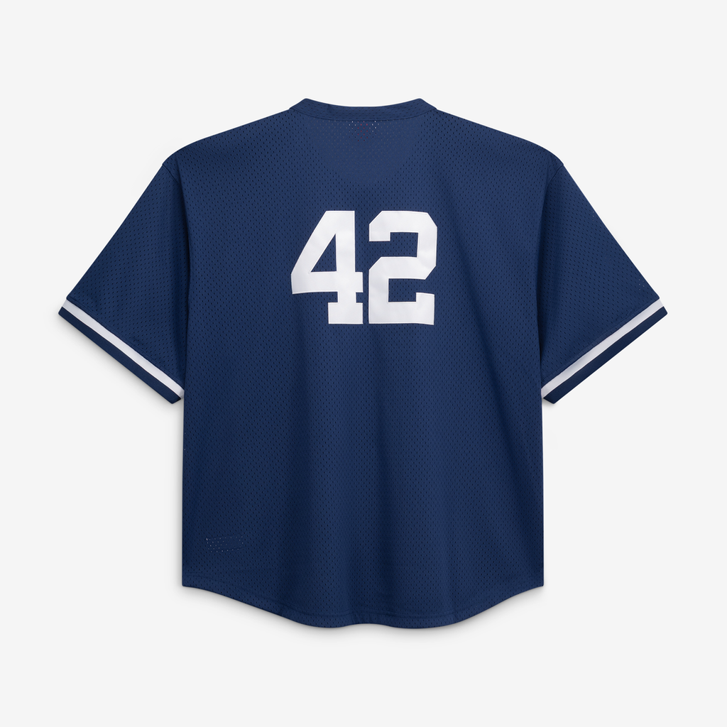 New York Yankees Mitchell & Ness Mariano Rivera Cooperstown Collection Big & Tall Mesh Batting Practice Baseball Jersey - Navy