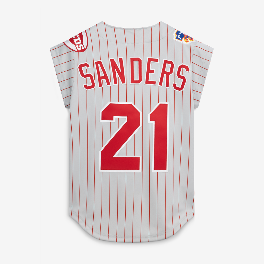 Cincinnati Reds Mitchell & Ness Deion Sanders 1997 Authentic Baseball Jersey - Gray