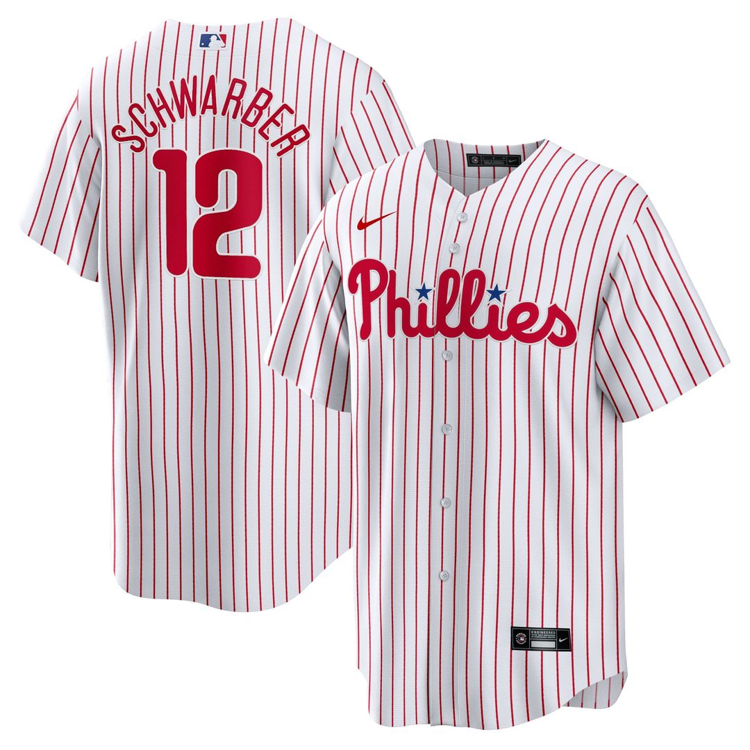 Philadelphia Phillies Nike Kyle Schwarber Replica Baseball Jersey - White