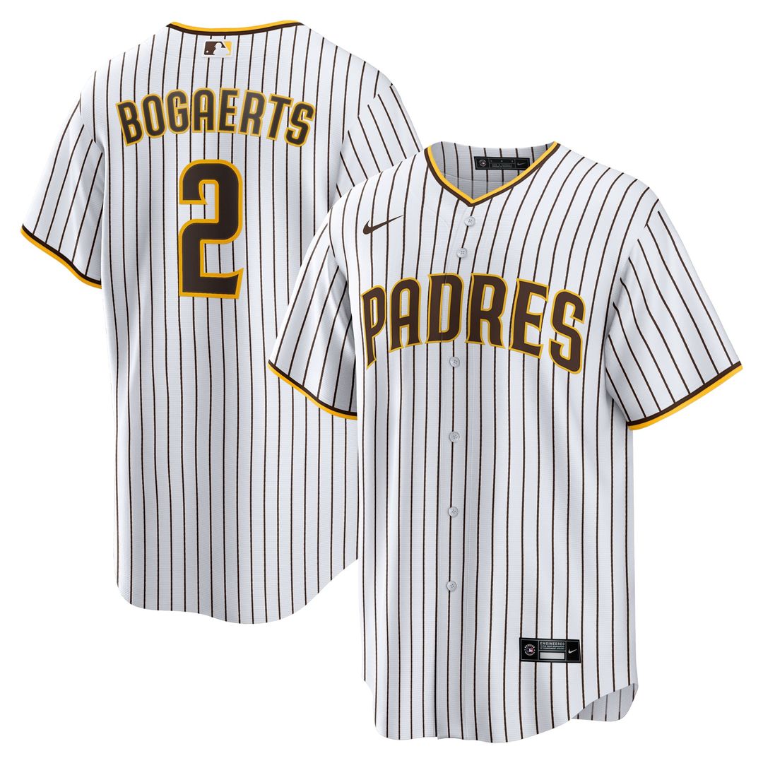 San Diego Padres Nike Xander Bogaerts /Brown Home Official Replica Baseball Jersey - White