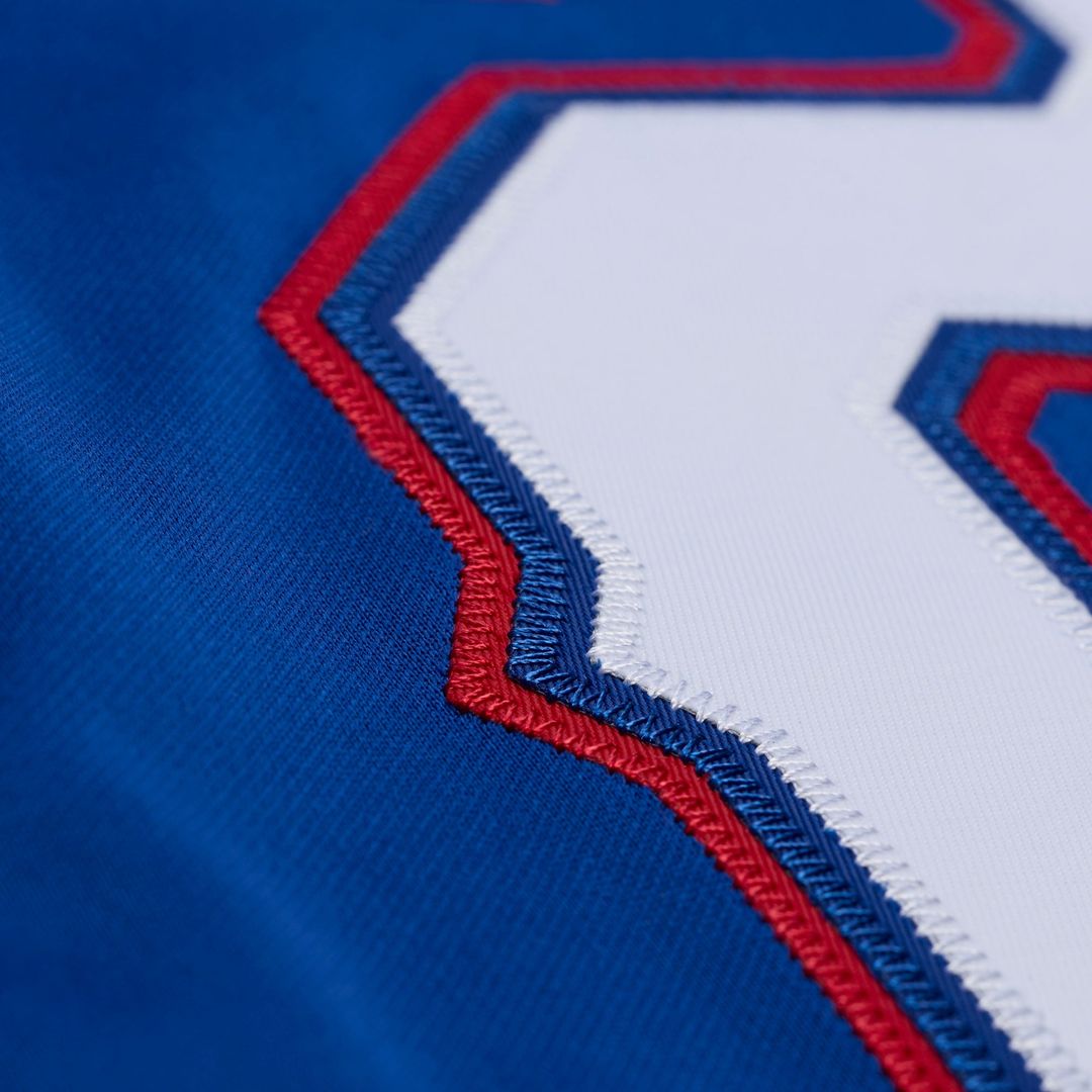 Texas Rangers Mitchell & Ness Adrian Beltre Cooperstown Mesh Batting Practice Button-Up Baseball Jersey - Royal