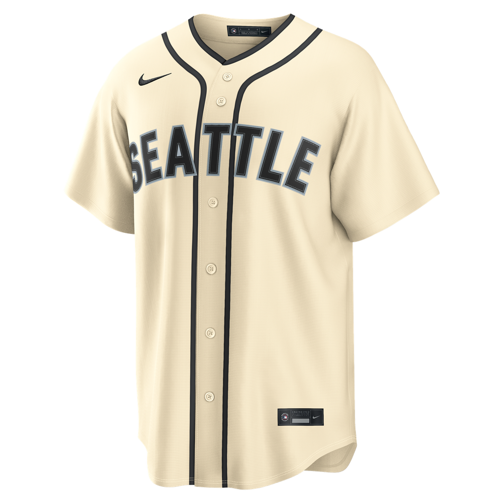 Seattle Mariners Nike Cal Raleigh Road Replica Baseball Jersey - Navy
