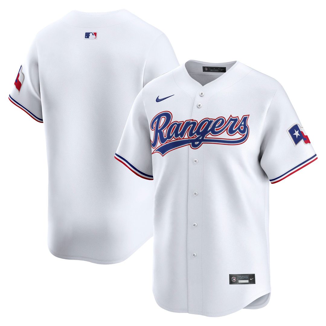 Texas Rangers Nike Home Limited Baseball Jersey - White