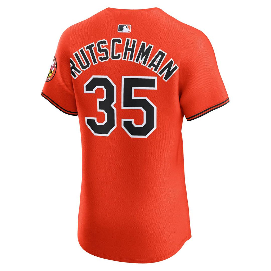 Baltimore Orioles Nike Adley Rutschman Alternate 2 Elite Baseball Jersey - Orange