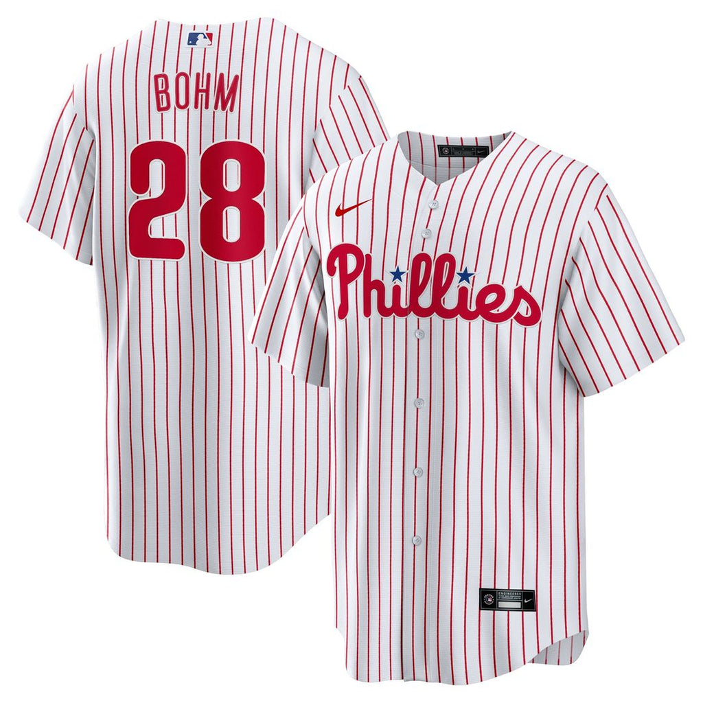 Philadelphia Phillies Nike Alec Bohm Home Replica Baseball Jersey - White
