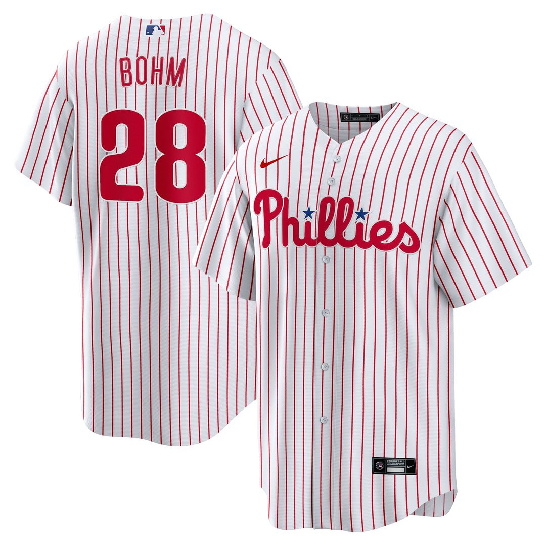 Philadelphia Phillies Nike Alec Bohm Home Replica Baseball Jersey - White