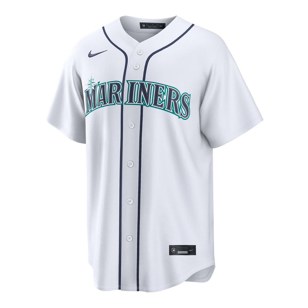 Seattle Mariners Nike George Kirby Home Replica Baseball Jersey - White