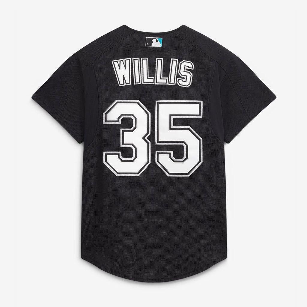 Florida Marlins Mitchell & Ness Dontrelle Willis Cooperstown Collection Mesh Batting Practice Button-Up Baseball Jersey - Black