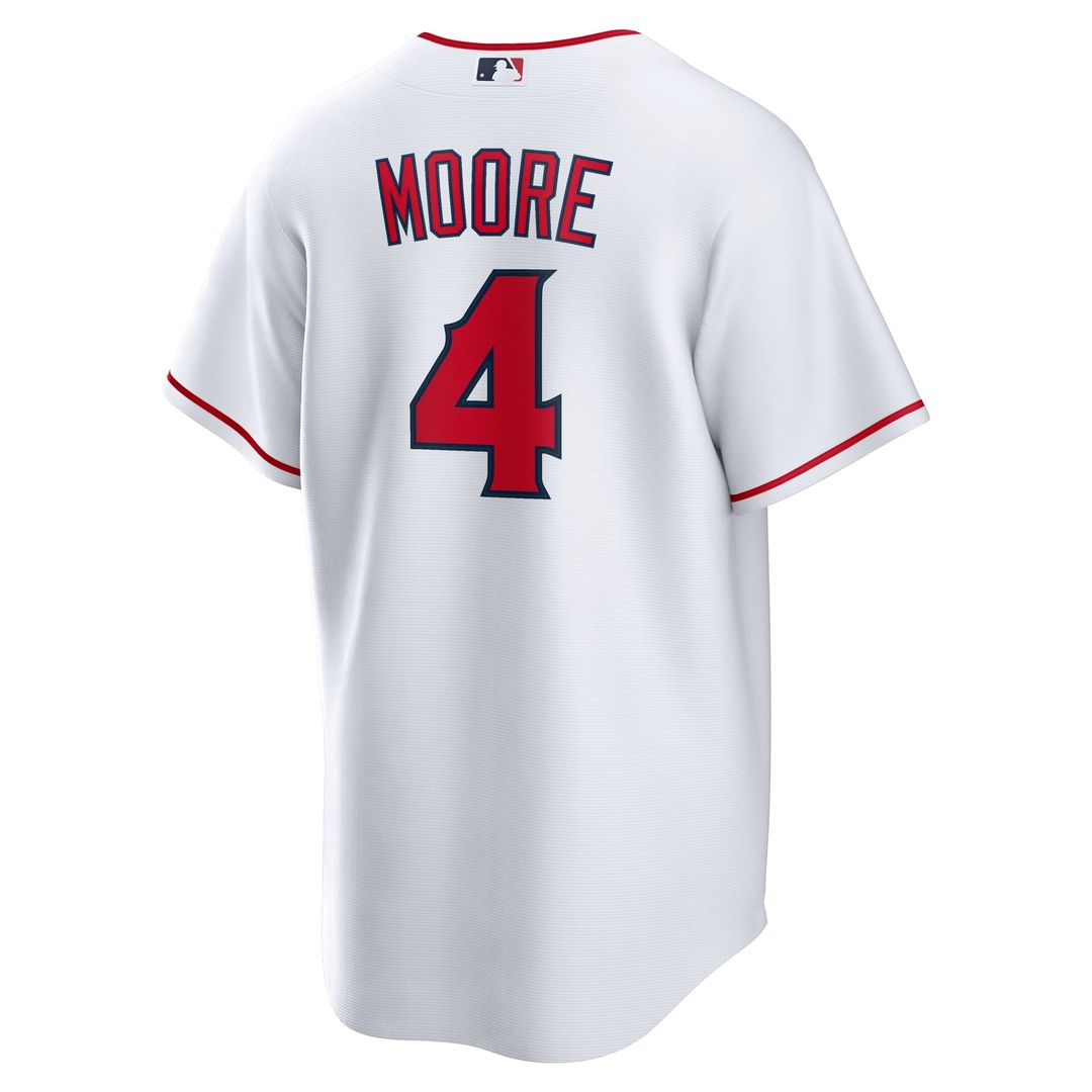 Los Angeles Angels Nike Christian Moore Home Replica Baseball Jersey - White