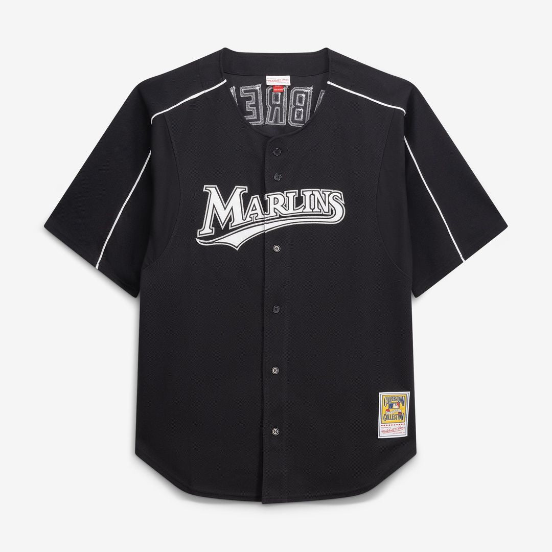 Miami Marlins Mitchell & Ness Miguel Cabrera Big & Tall Cooperstown Mesh Batting Practice Baseball Jersey - Black