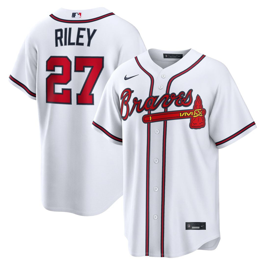 Atlanta Braves Nike Austin Riley Home Replica Baseball Jersey - White