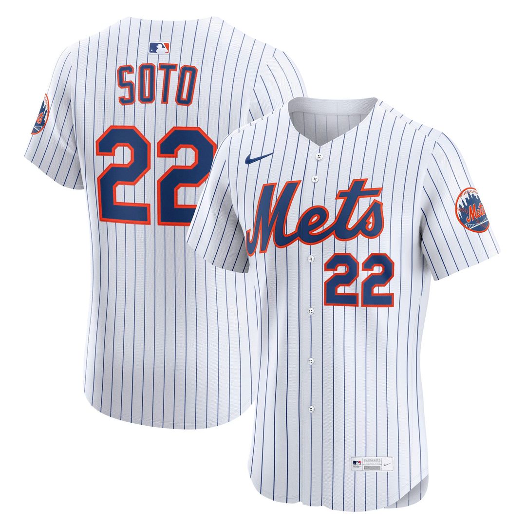 New York Mets Nike Juan Soto Home Elite Baseball Jersey - White