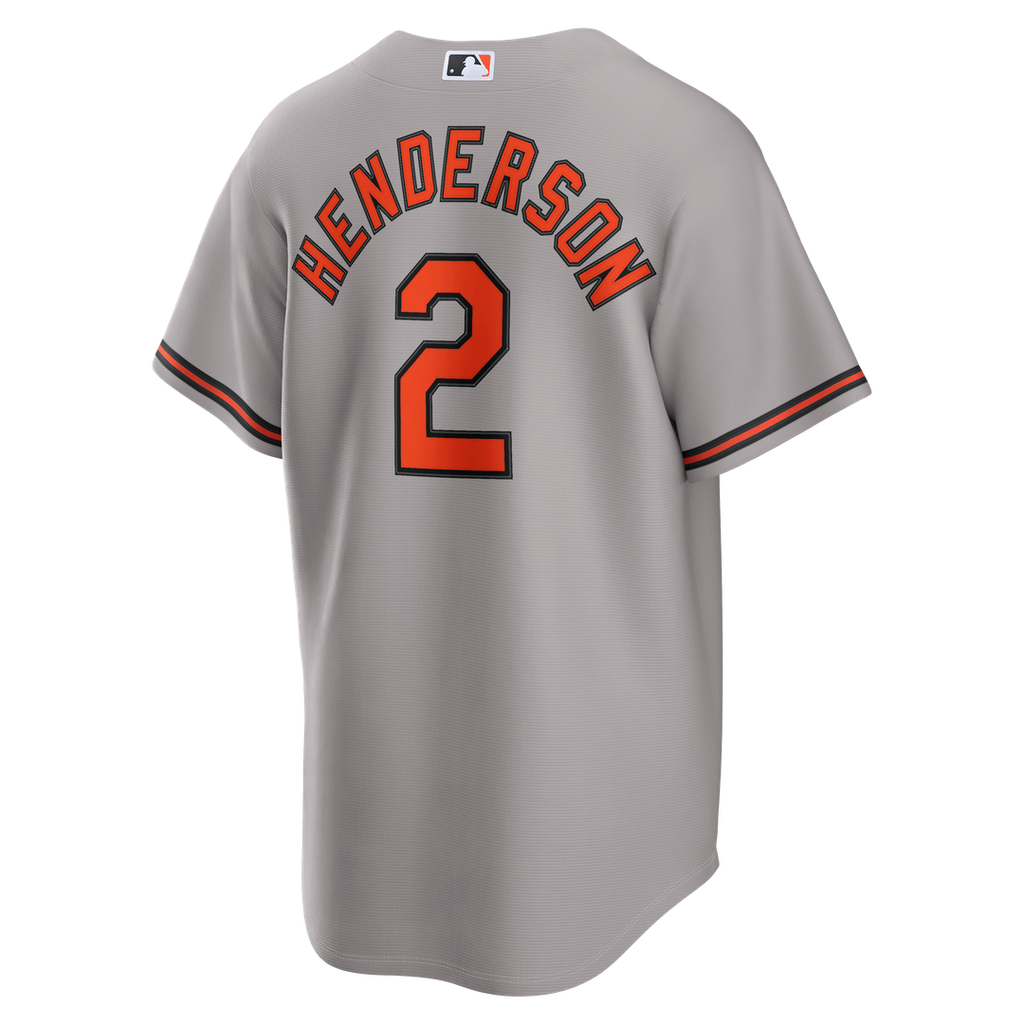 Baltimore Orioles Nike Gunnar Henderson Road Replica Baseball Jersey - Gray