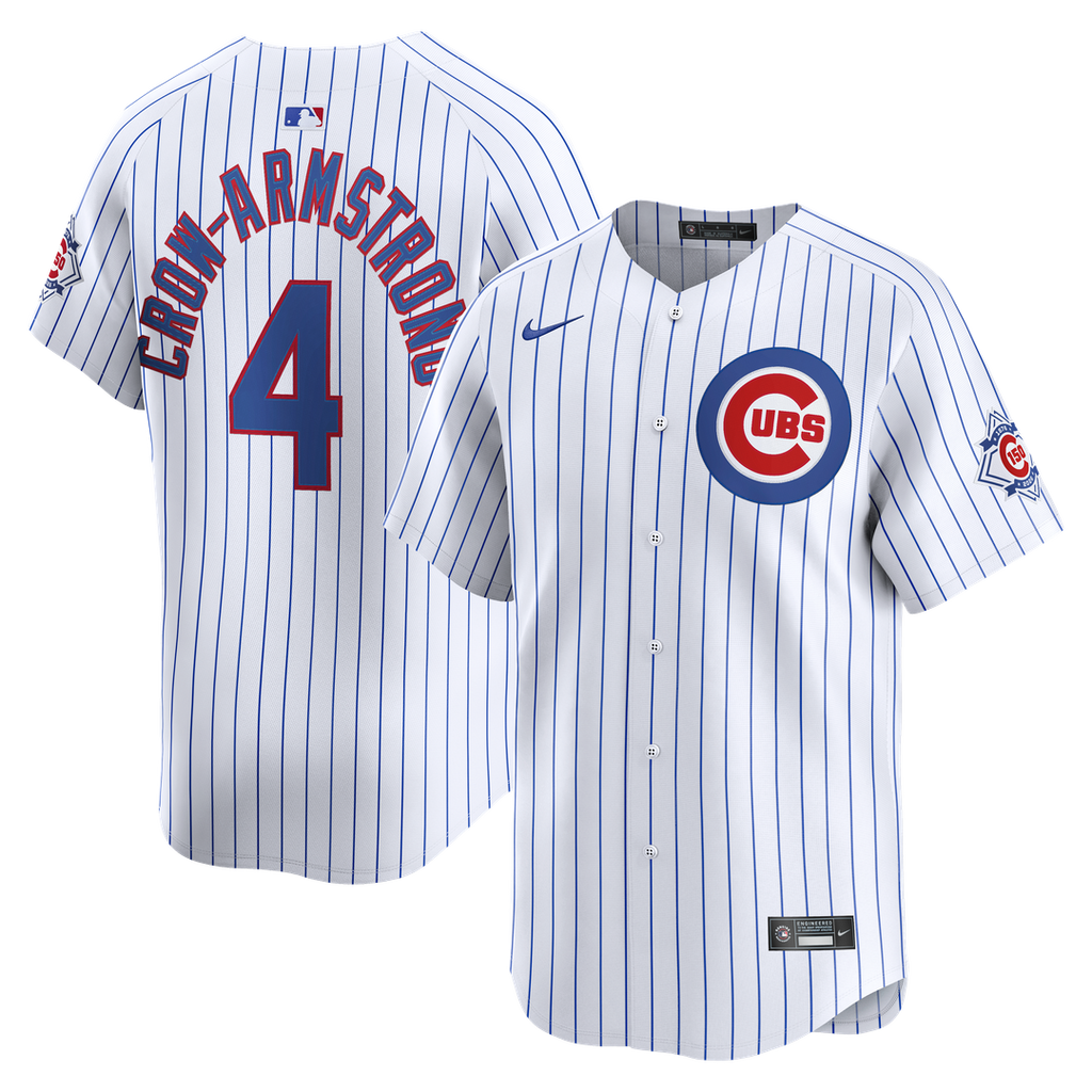 Chicago Cubs Nike Pete Crow-Armstrong 150th Anniversary Limited Baseball Jersey - White