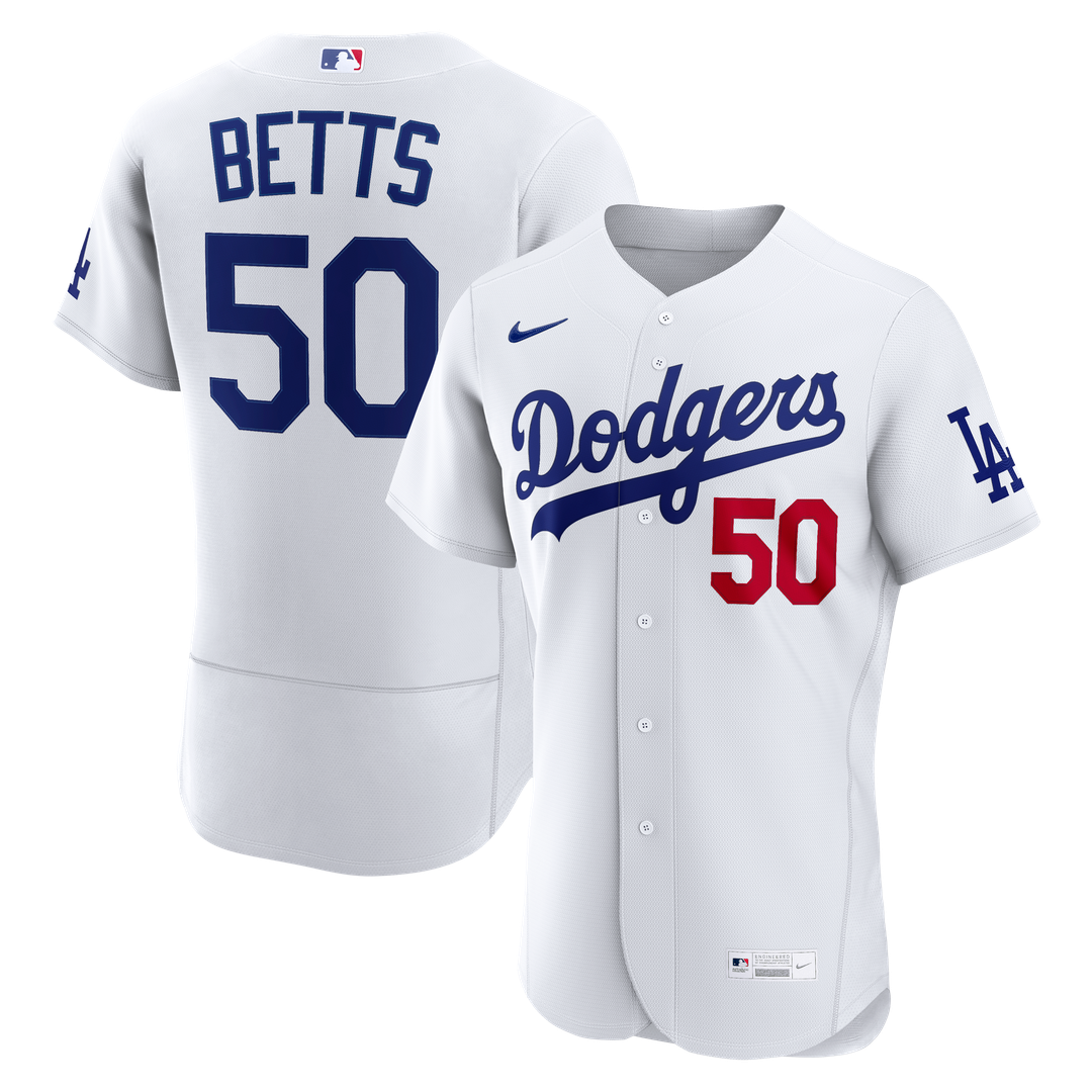 Los Angeles Dodgers Nike Mookie Betts Home Authentic Baseball Jersey - White