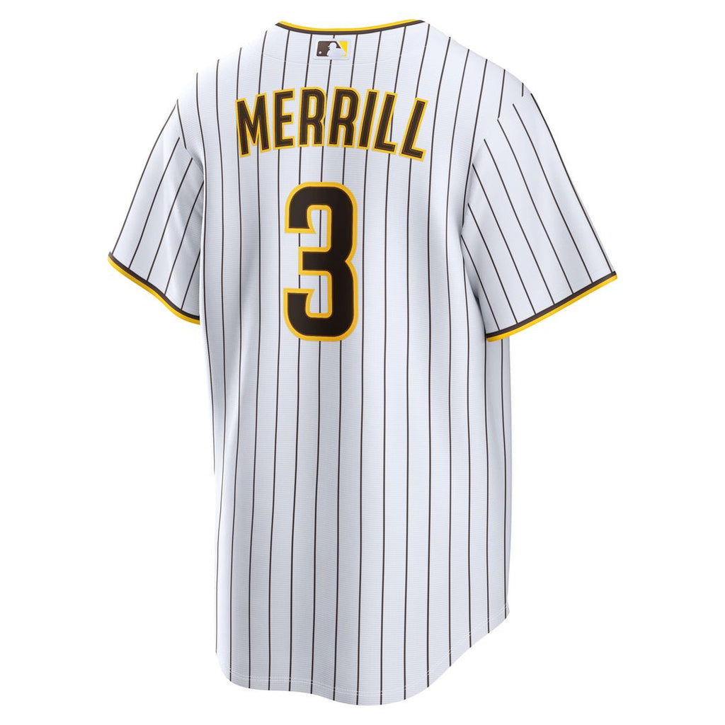 San Diego Padres Nike Jackson Merrill Home Replica Baseball Jersey - White
