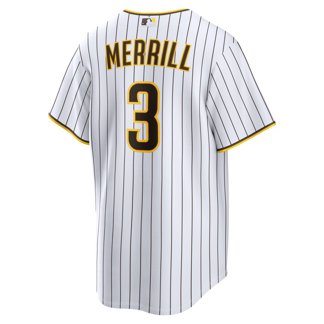 San Diego Padres Nike Jackson Merrill Home Replica Baseball Jersey - White