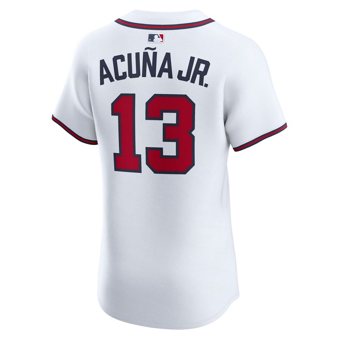 Atlanta Braves Nike Ronald Acuña Jr. Alternate Elite Baseball Jersey - Navy