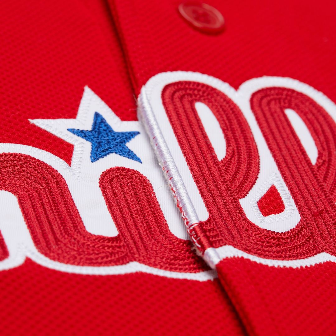 Philadelphia Phillies Mitchell & Ness Ryan Howard Big & Tall Cooperstown Mesh Batting Practice Baseball Jersey - Red