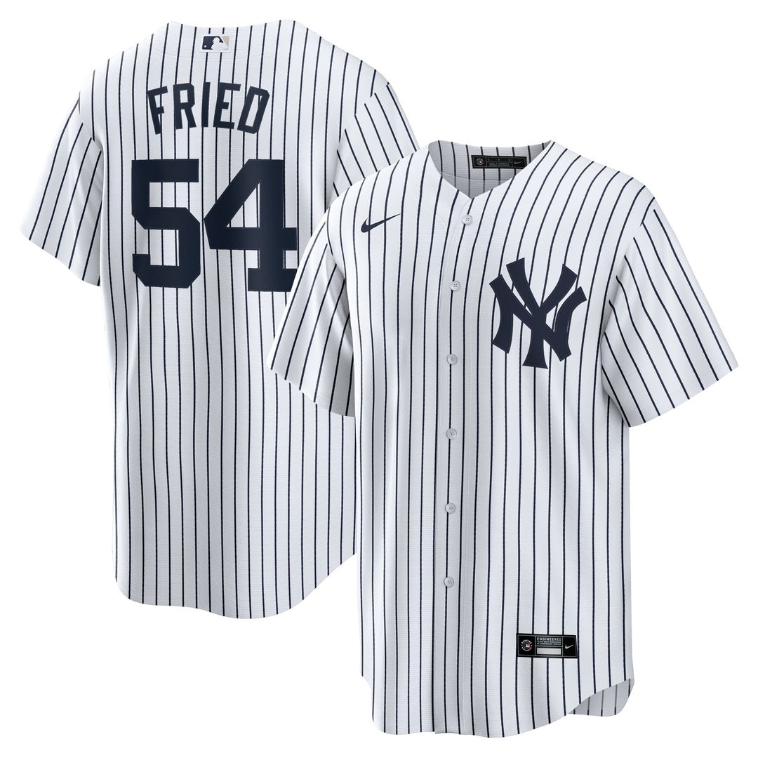 New York Yankees Nike Max Fried Home Replica Baseball Jersey - White