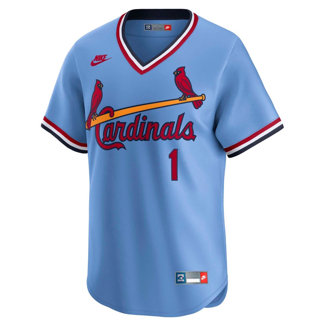 St. Louis Cardinals Nike Ozzie Smith Throwback Cooperstown Collection Limited Baseball Jersey - White