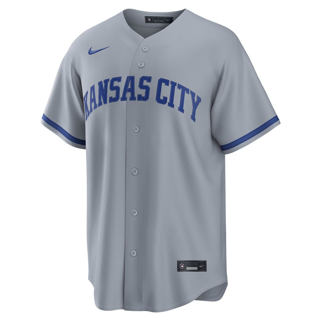 Kansas City Royals Nike Bobby Witt Jr. Road Replica Baseball Jersey - Gray